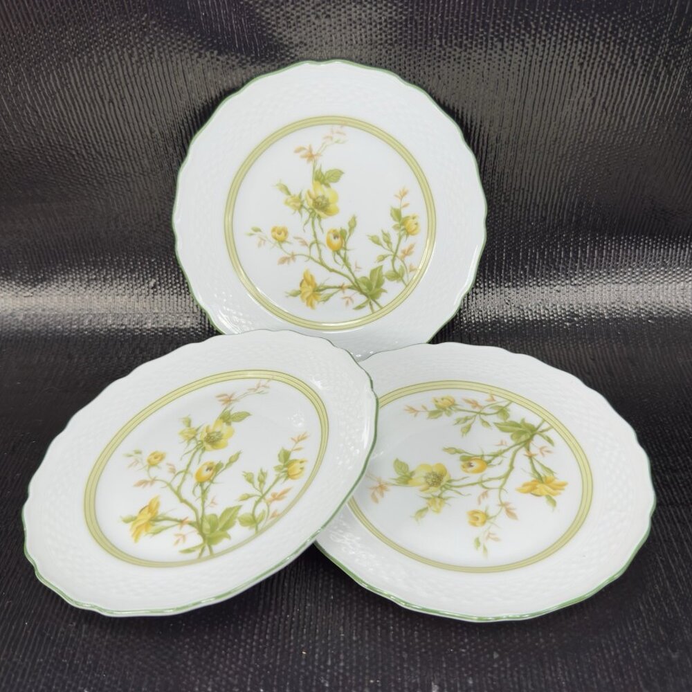 AK Kaiser Germany Porcelain Dish Plate 6inch Plates Dishes Yellow Flowers Set‎ 4 - Picture 11 of 12
